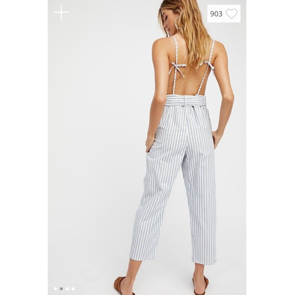 Free People Pegged One Piece Jumpsuit Overalls - Picture 2 of 8